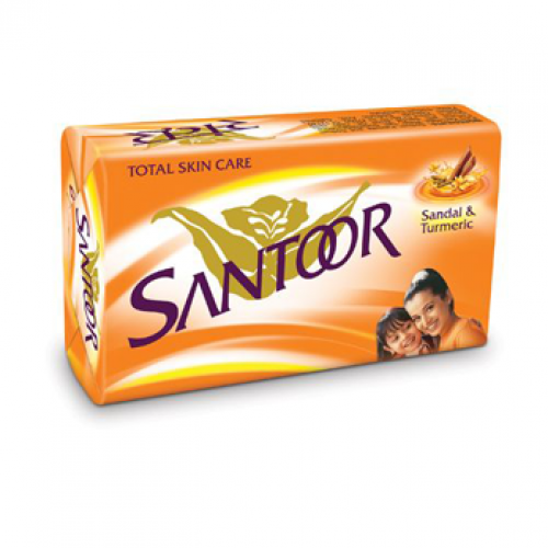 Santoor Sandal and Turmeric Soap, 150g 